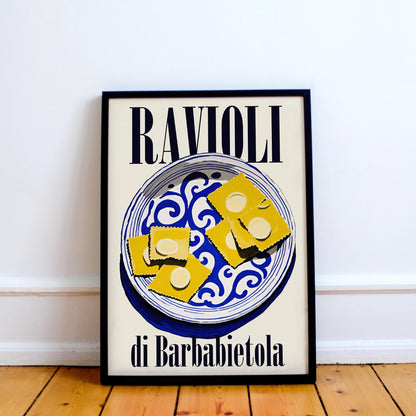 Ravioli Italian Food Poster