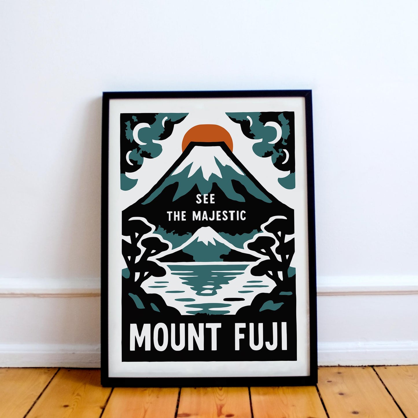 Mount Fuji Travel Poster Print