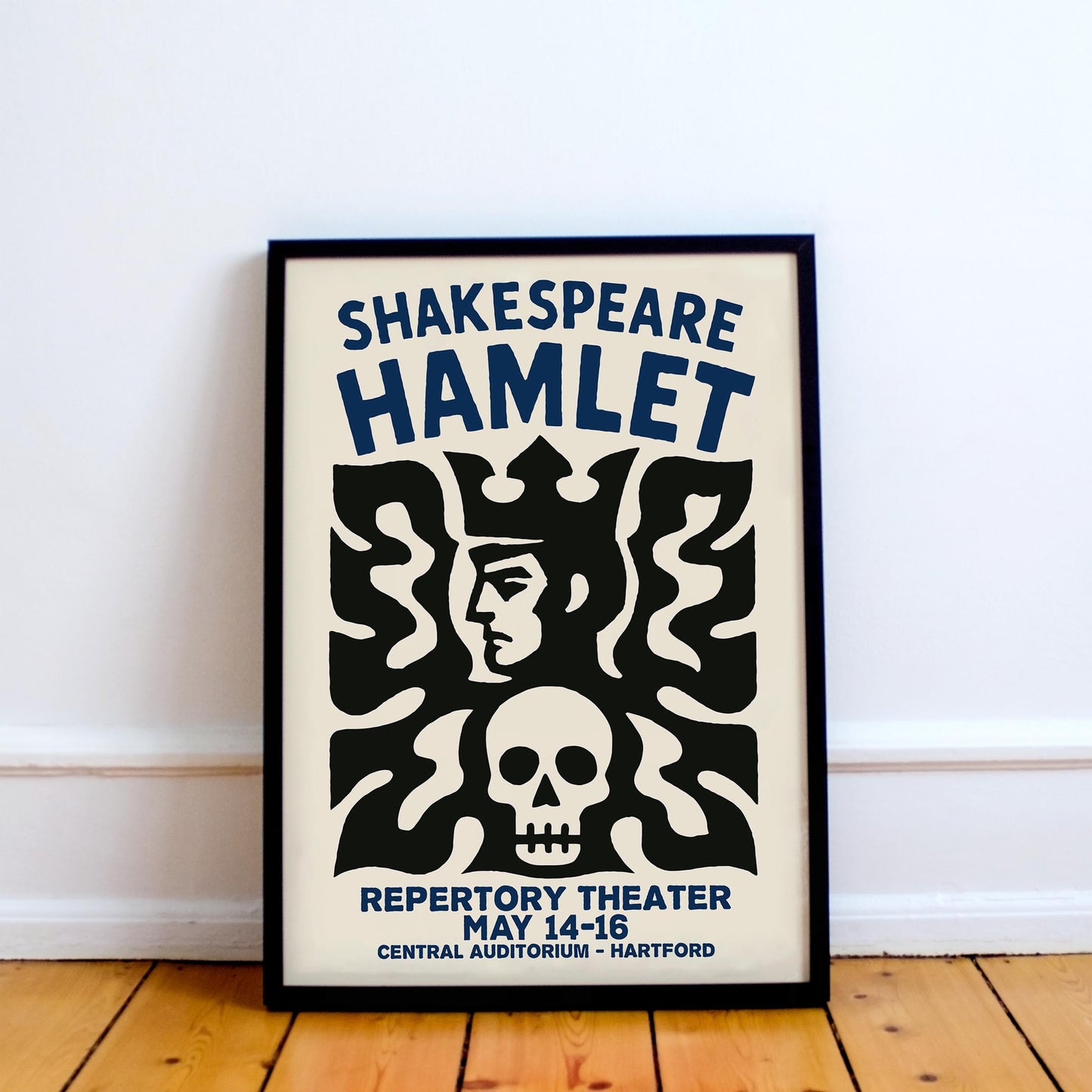 Hamlet Skull Poster Print
