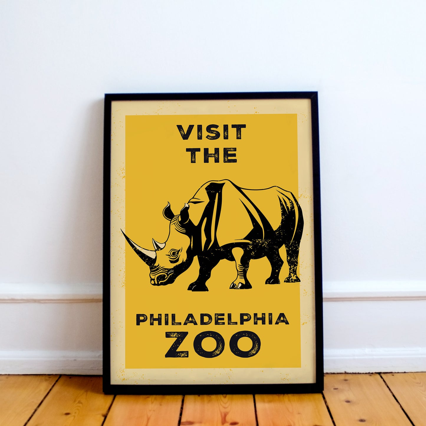 Philadelphia Zoo Vintage Travel Poster