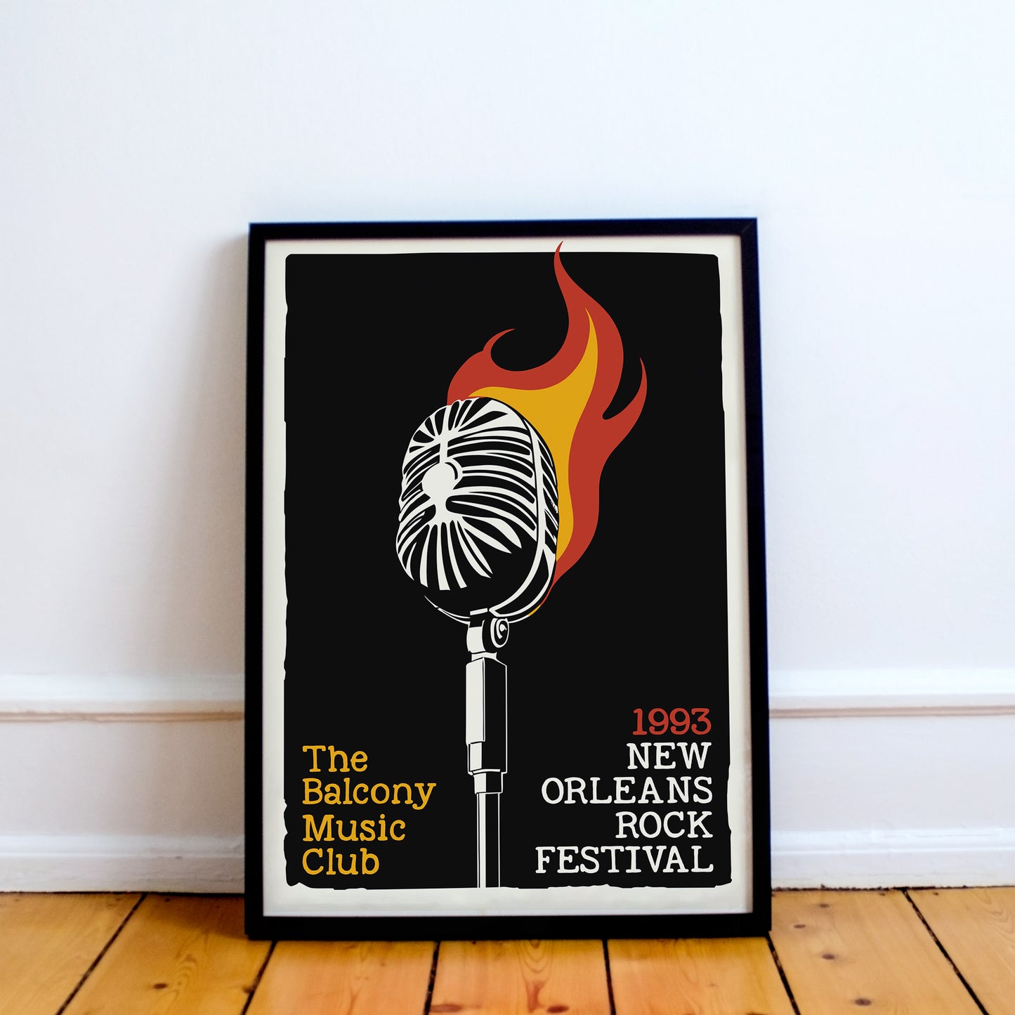 1993 New Orleans Rock Festival Poster Print