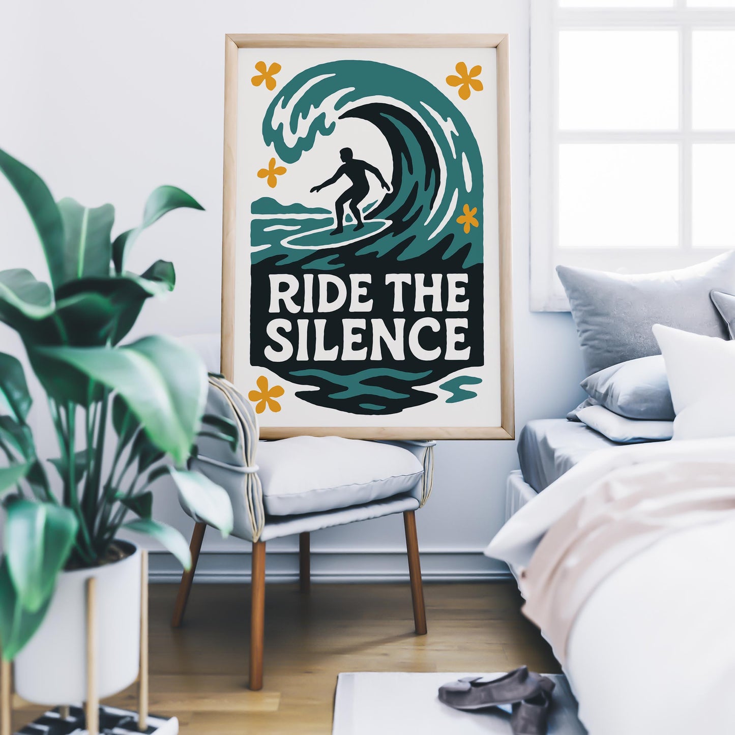 Ride the Silence Surf Poster