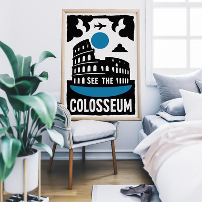 Colosseum Travel Poster Print