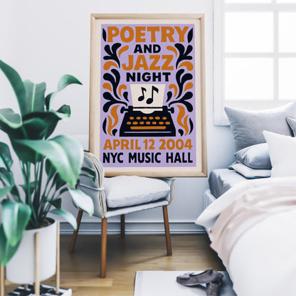 Poetry Jazz Night Print