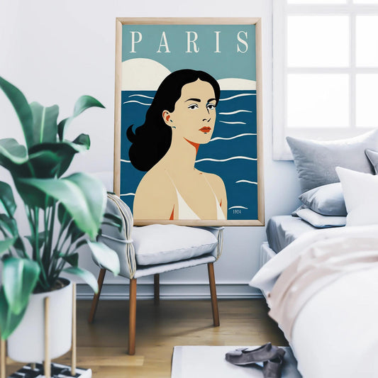 Paris Swimmer 1924 Poster