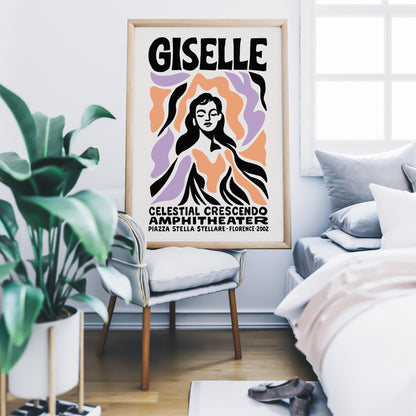 Giselle Retro Theater Poster
