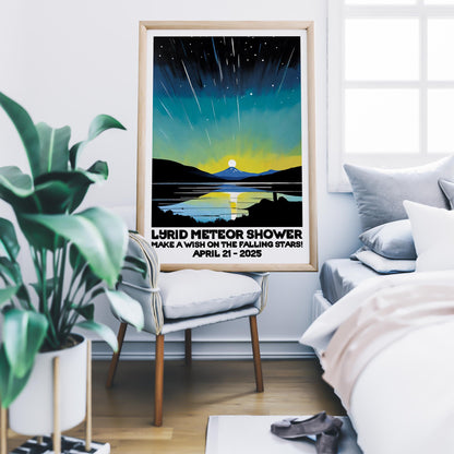 Meteor Shower Night Print
