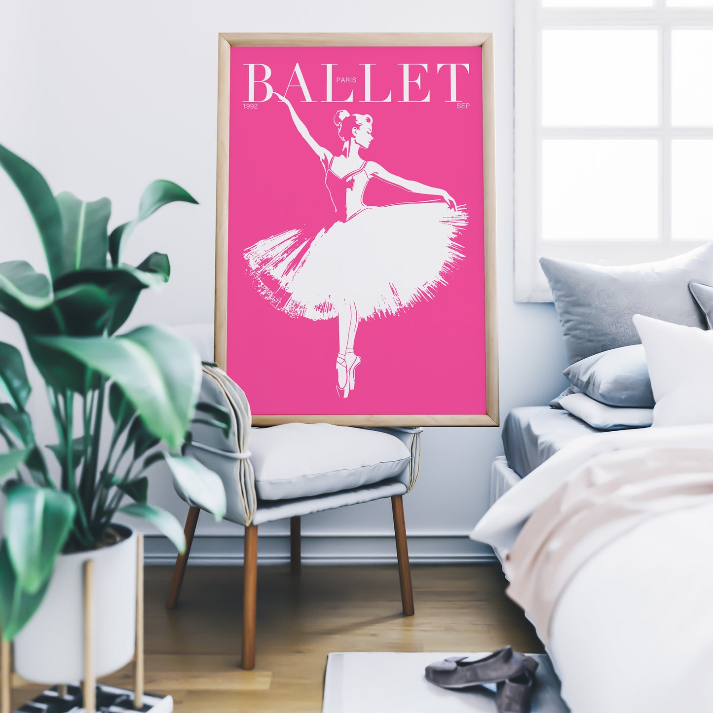 Pink Paris Ballet Poster
