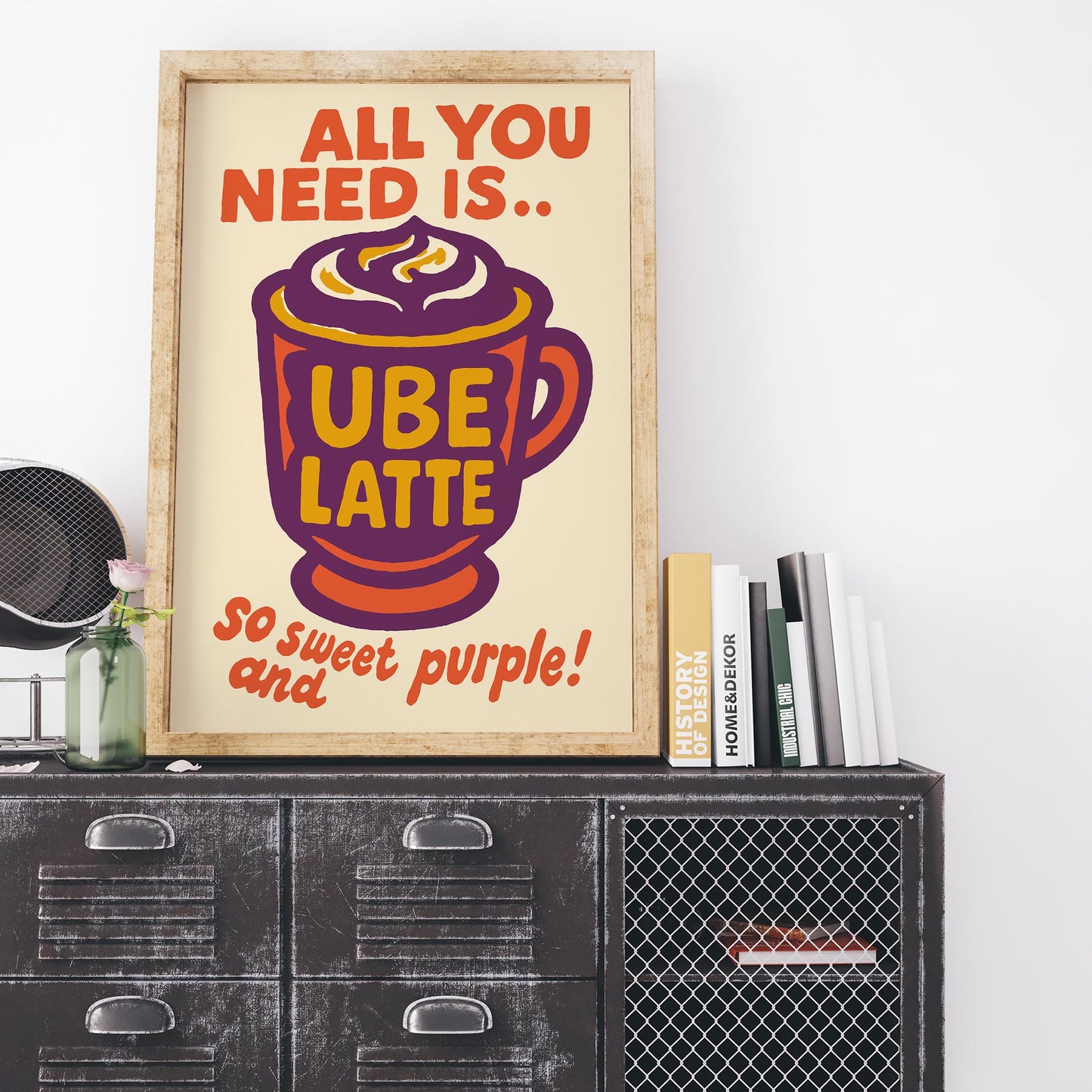 Ube Latte Poster