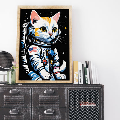 Astronaut Cat - Space Wall Art