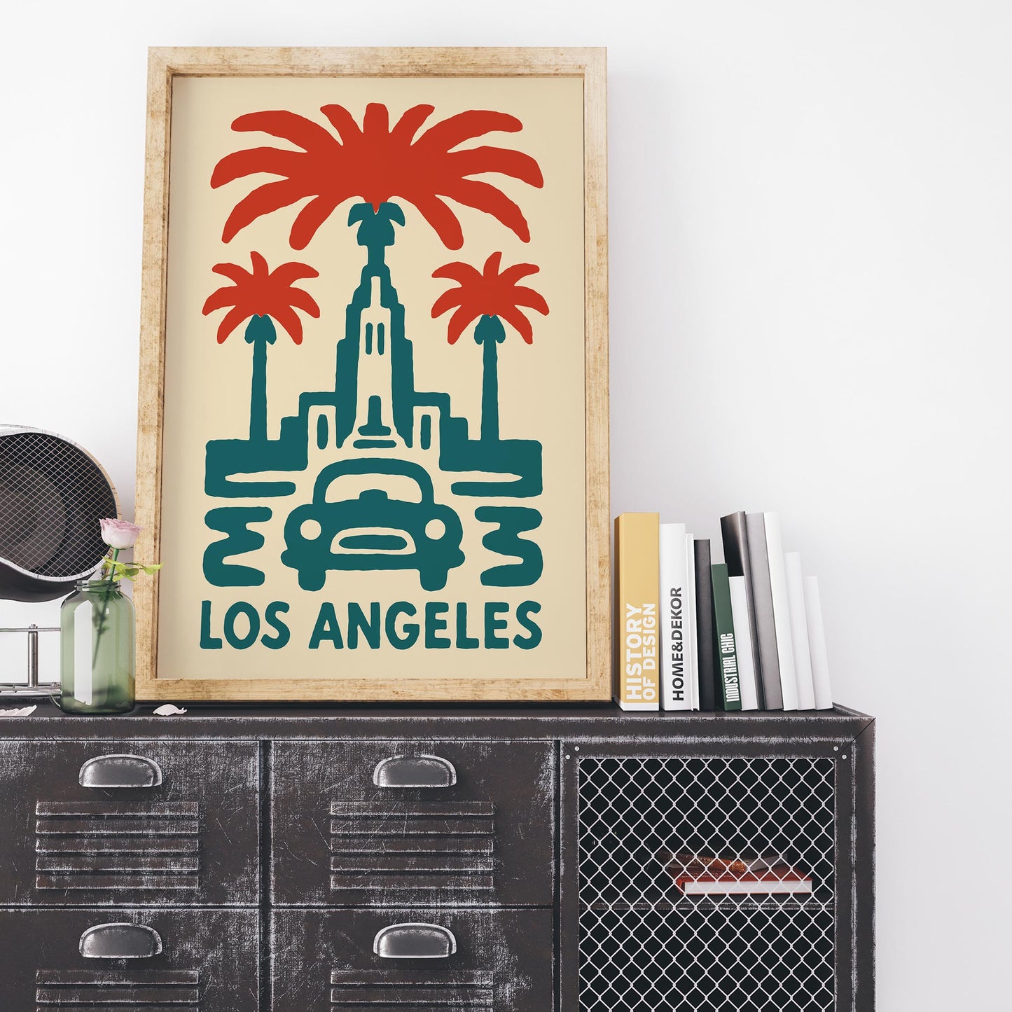 Los Angeles Palm Travel Poster