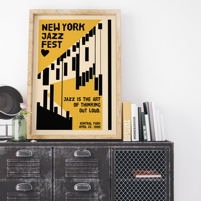 NYC Jazz Fest Retro Poster