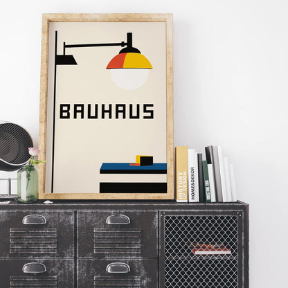 Bauhaus Lamp Abstract Wall Art