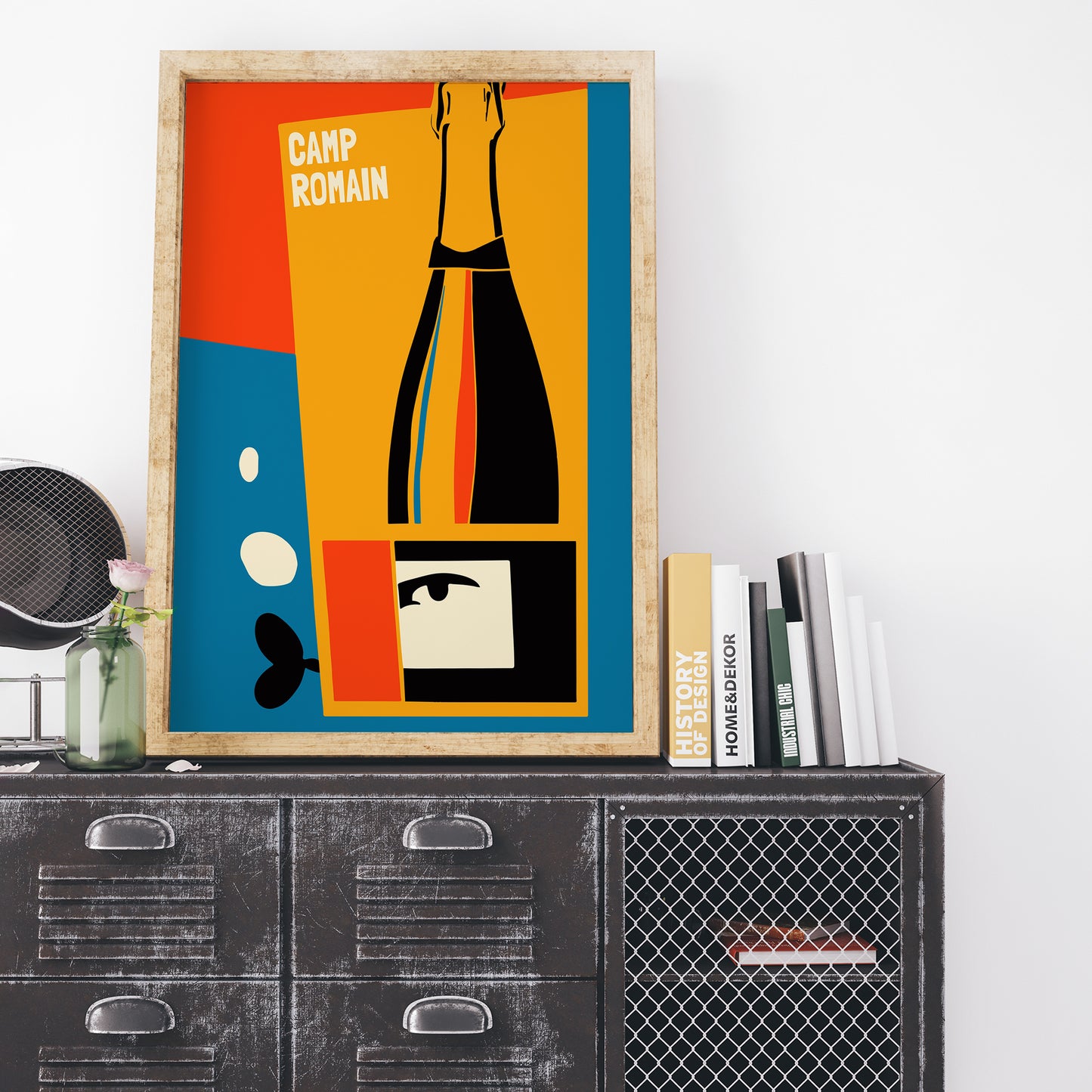 Camp Romain Italian Wine Poster