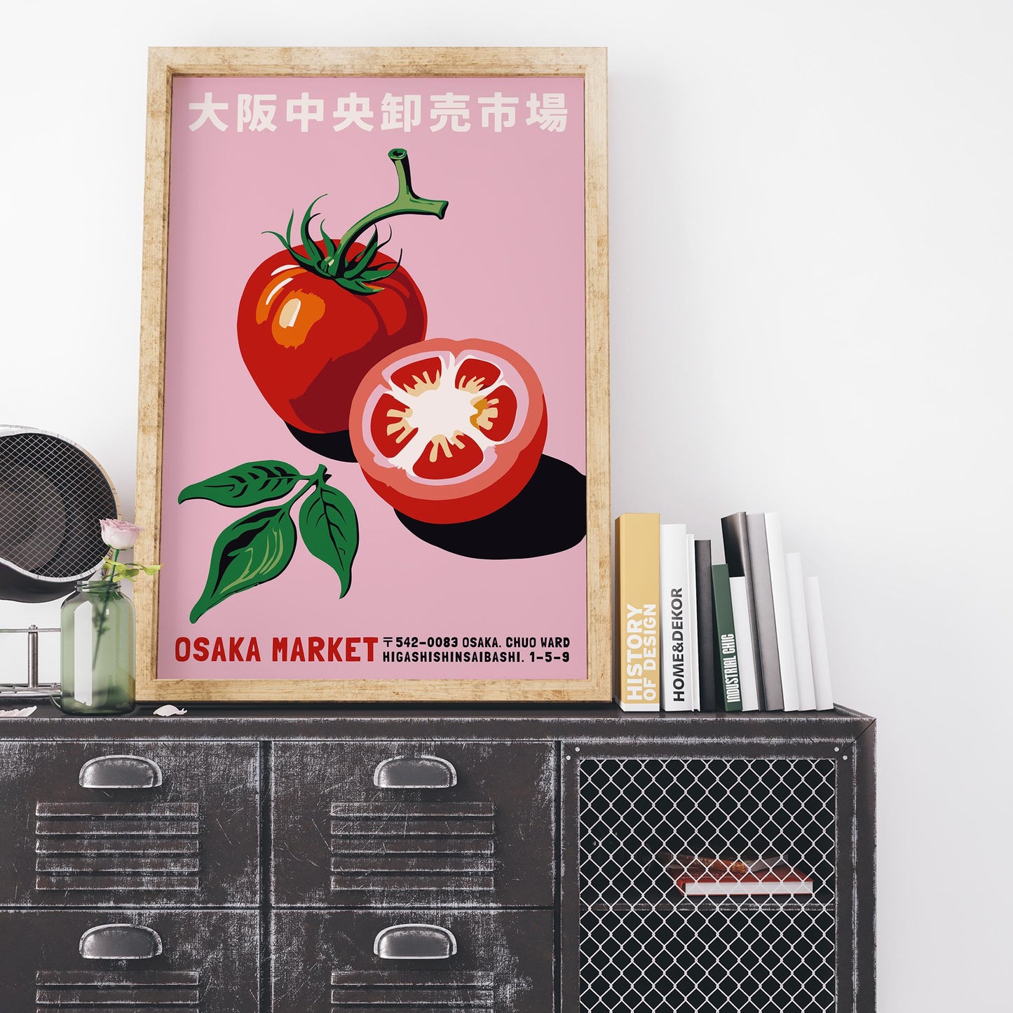 Osaka Market Tomato Japanese Wall Art