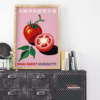 Osaka Market Tomato Japanese Wall Art