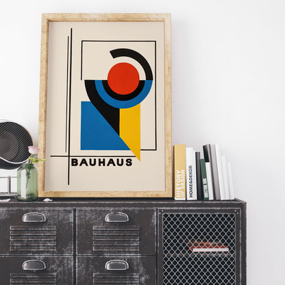 Bauhaus Geometric Minimal Poster