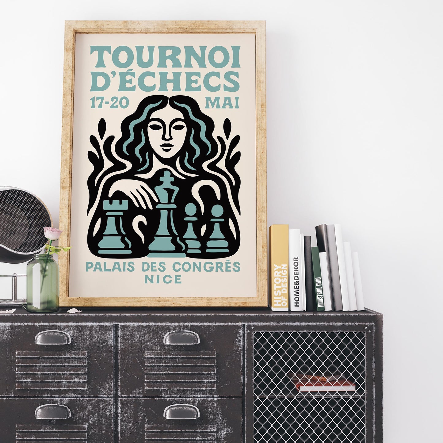 Tournoi D’Échecs Chess Poster