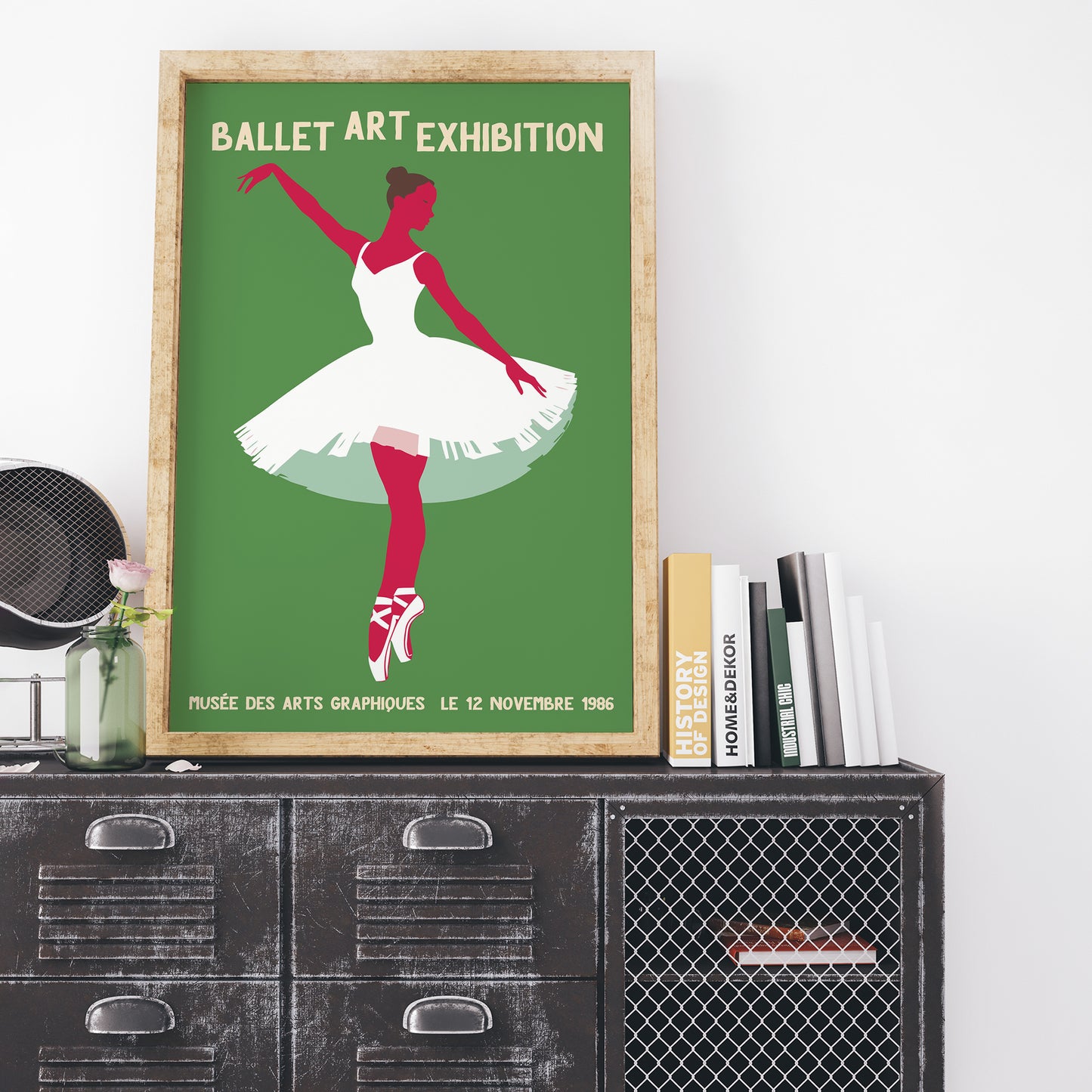 Ballet Art Exhibition Vintage Poster
