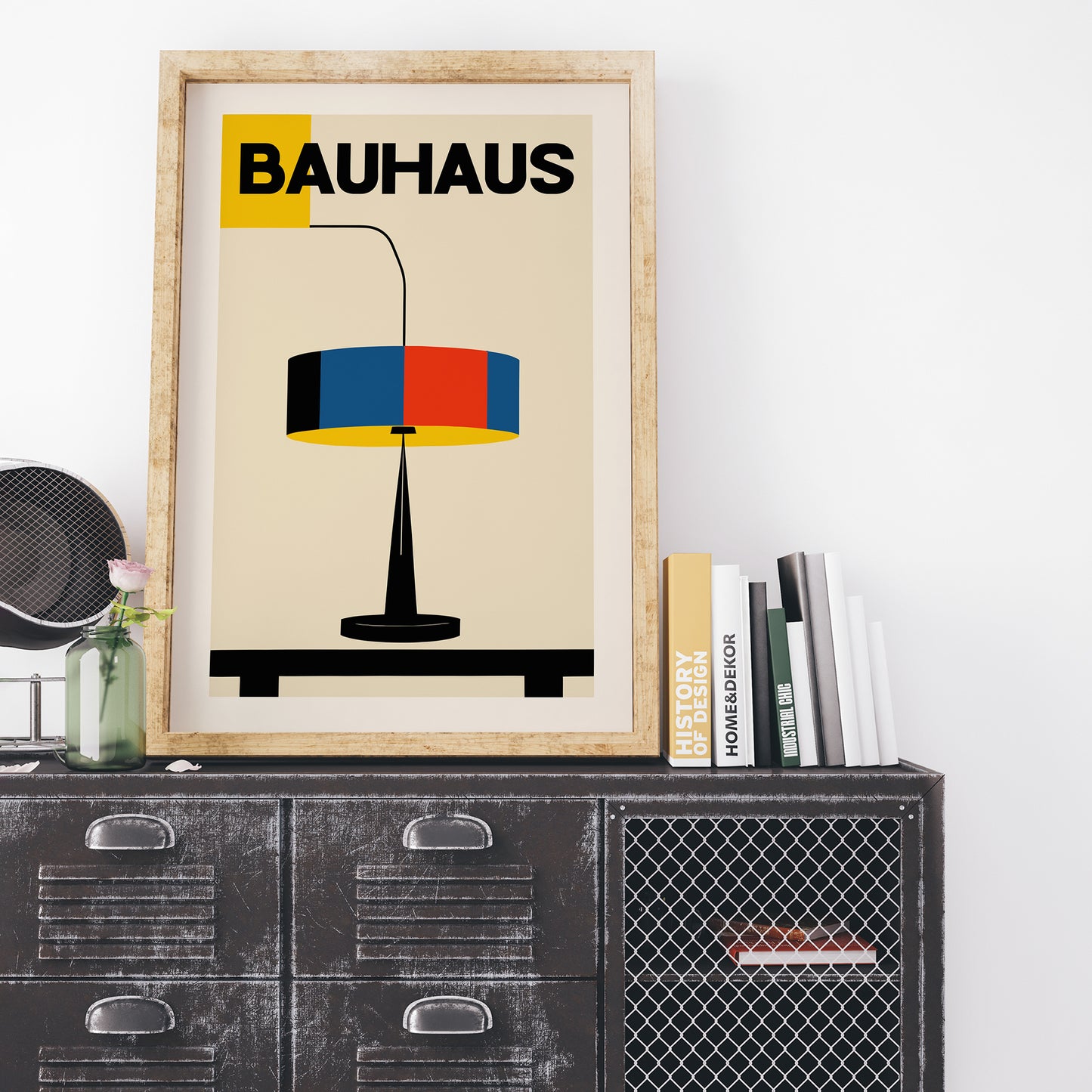 Bauhaus Lamp Minimalist Print