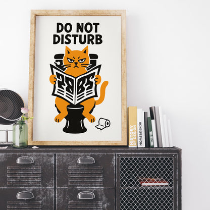 Do Not Disturb Cat Poster