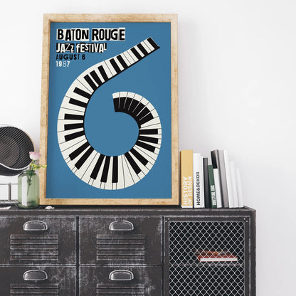 Baton Rouge Jazz Festival 1987 Poster