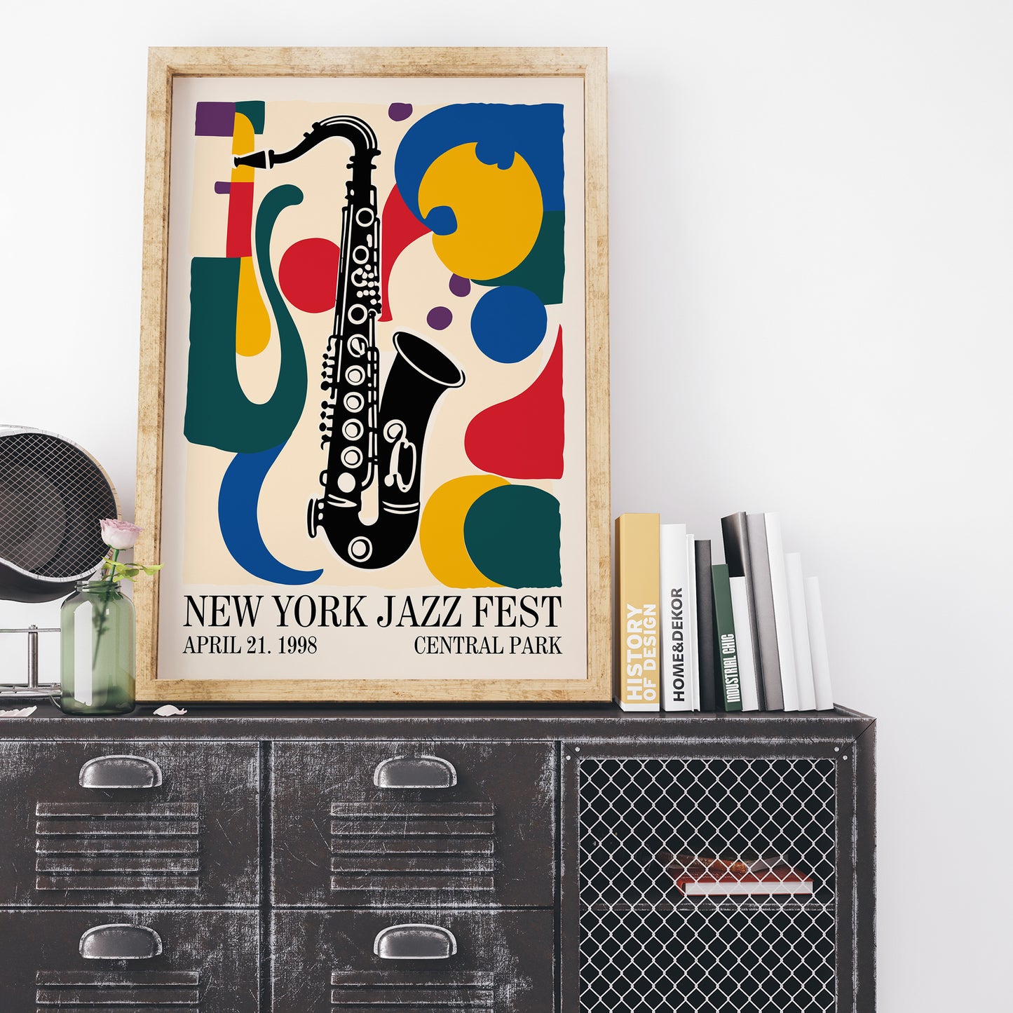 New York Jazz Fest Colorful Poster