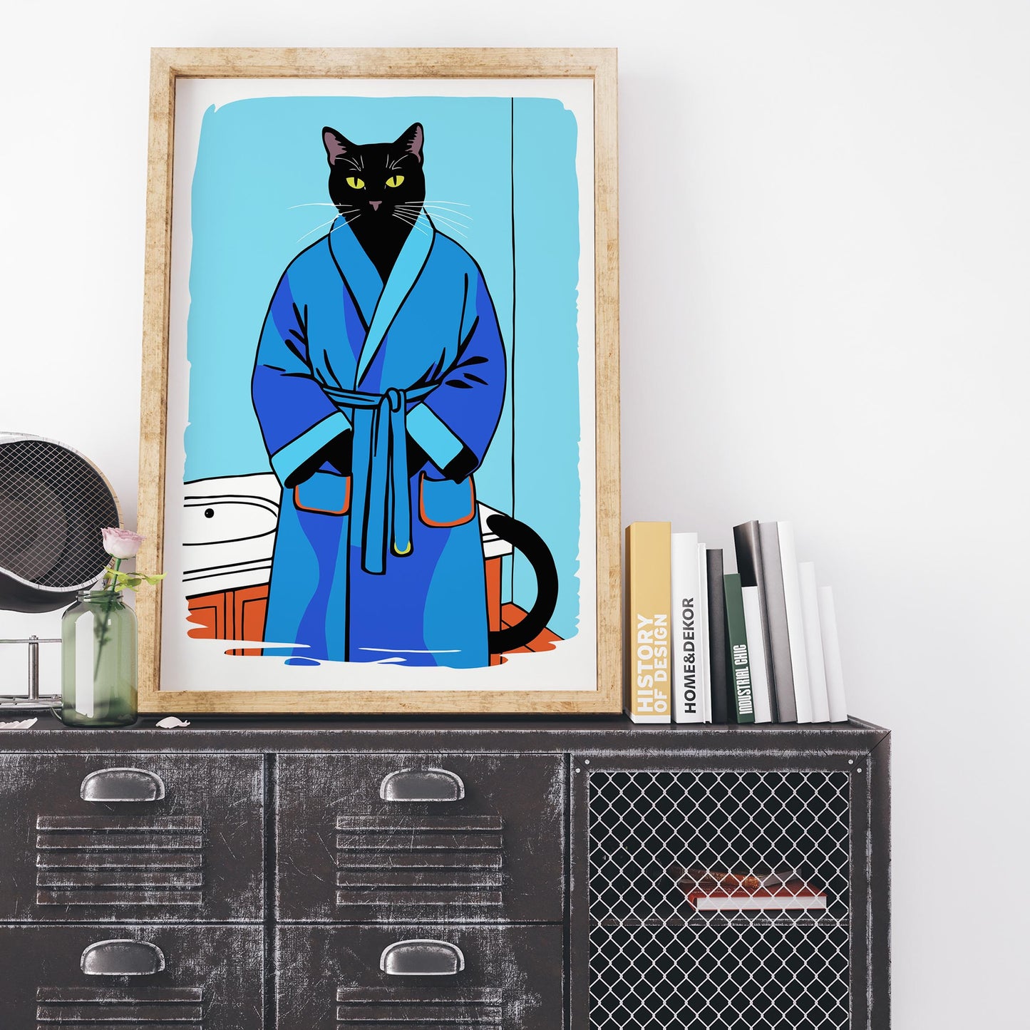 Cool Cat Robe Wall Art