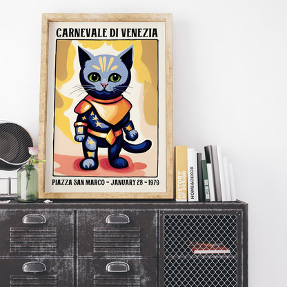 Carnevale De Venezia Vintage Poster