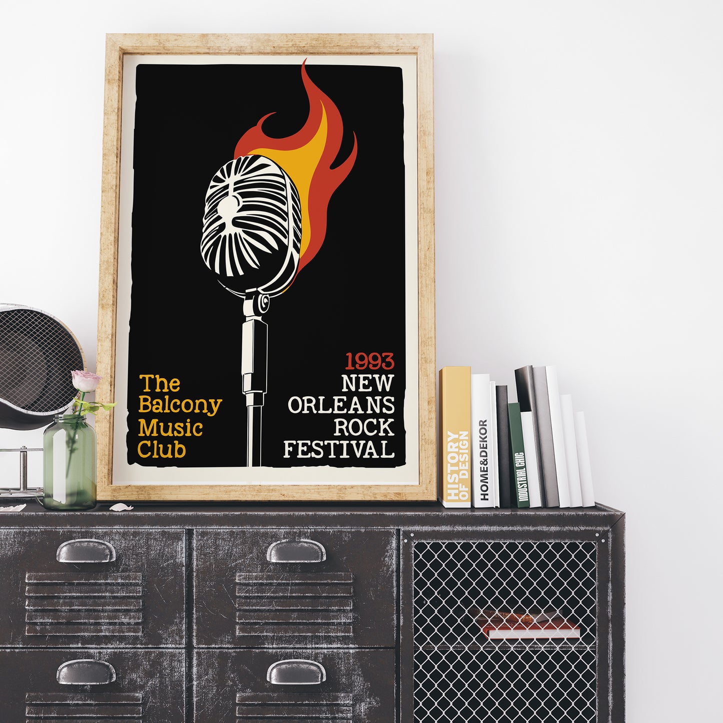 1993 New Orleans Rock Festival Poster Print