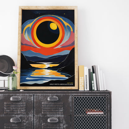 Great North American Eclipse Art Print