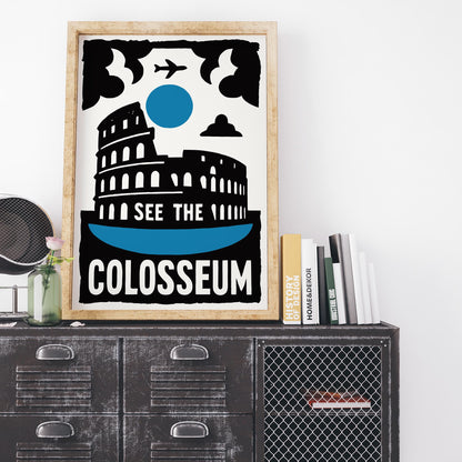 Colosseum Travel Poster Print
