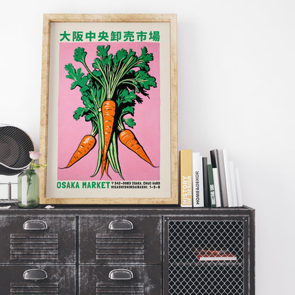 Japanese Vegetable Market Poster