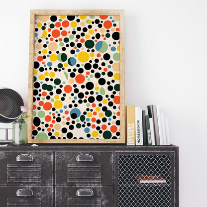 MCM Abstract Dots Art Print