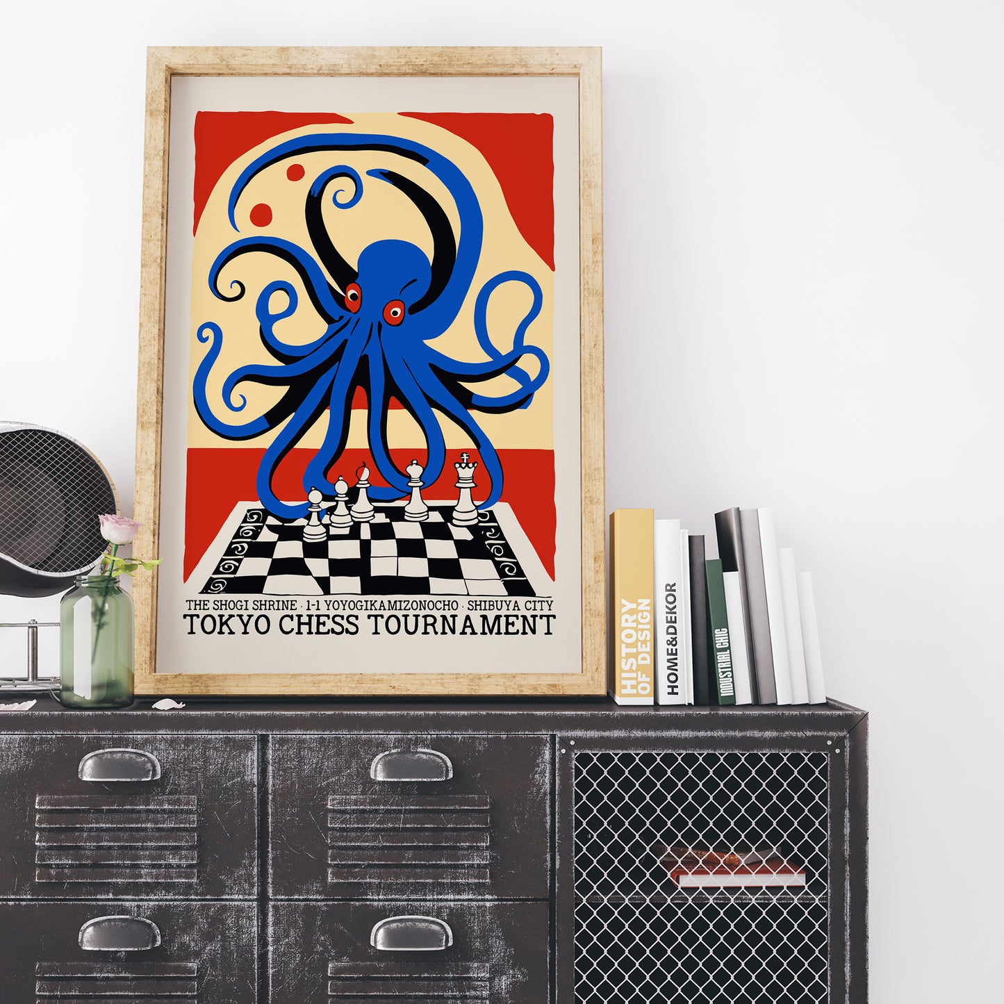 Tokyo Chess Tournament Vintage Poster