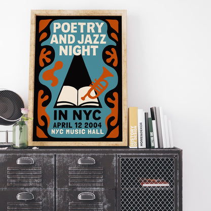 Poetry Jazz Event Poster