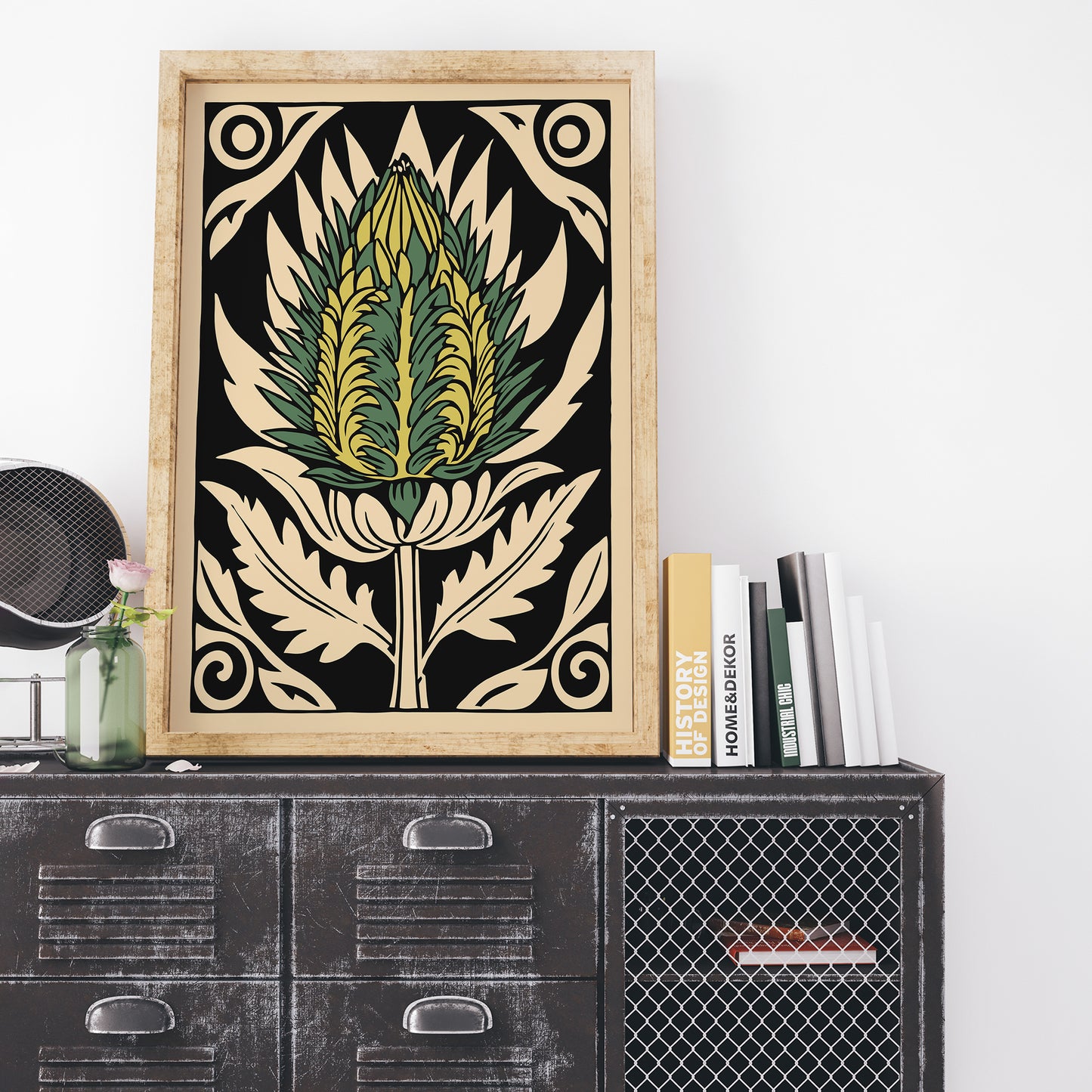 Vintage Cut Out Artichoke Kitchen Print