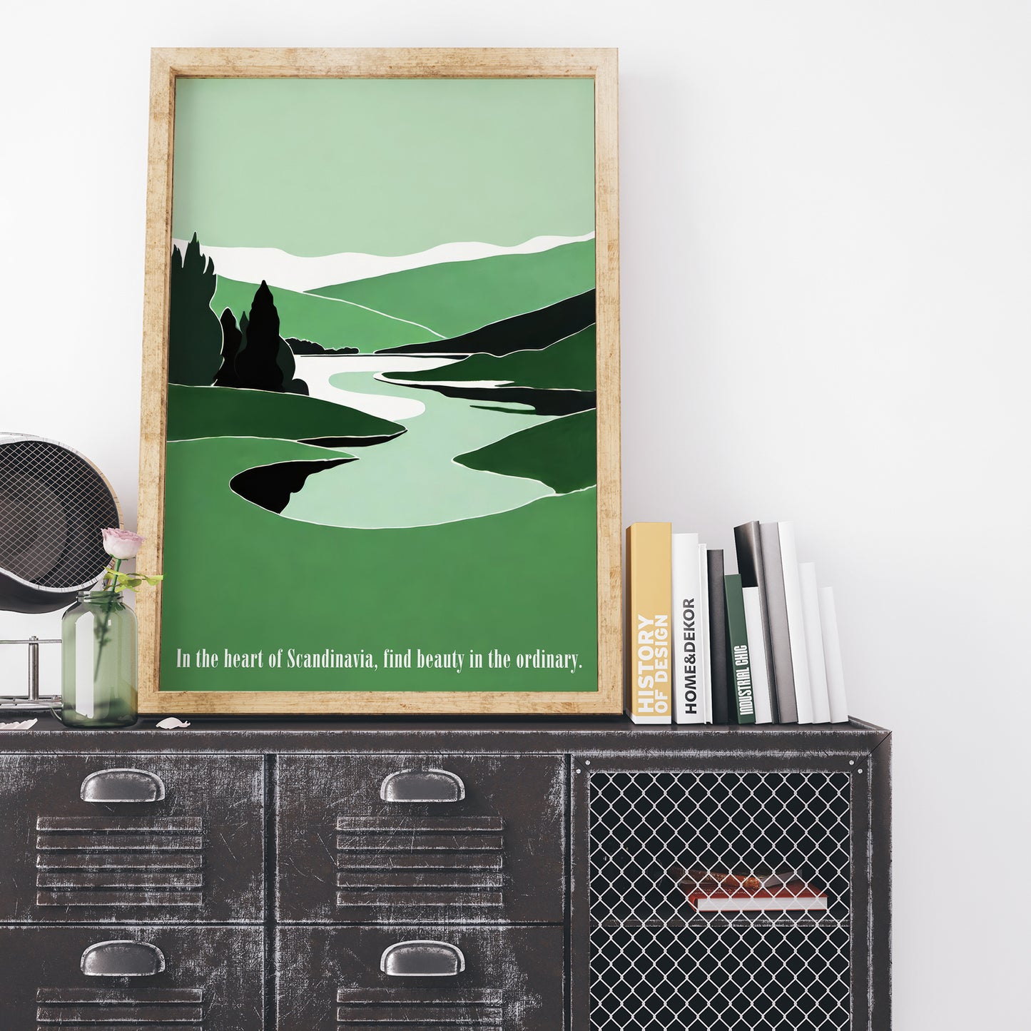 Scandinavian Landscape Wall Art Print