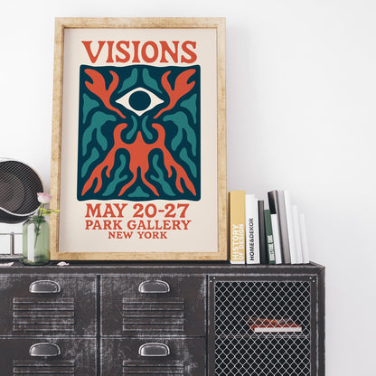 Visions Psychedelic Eye Poster