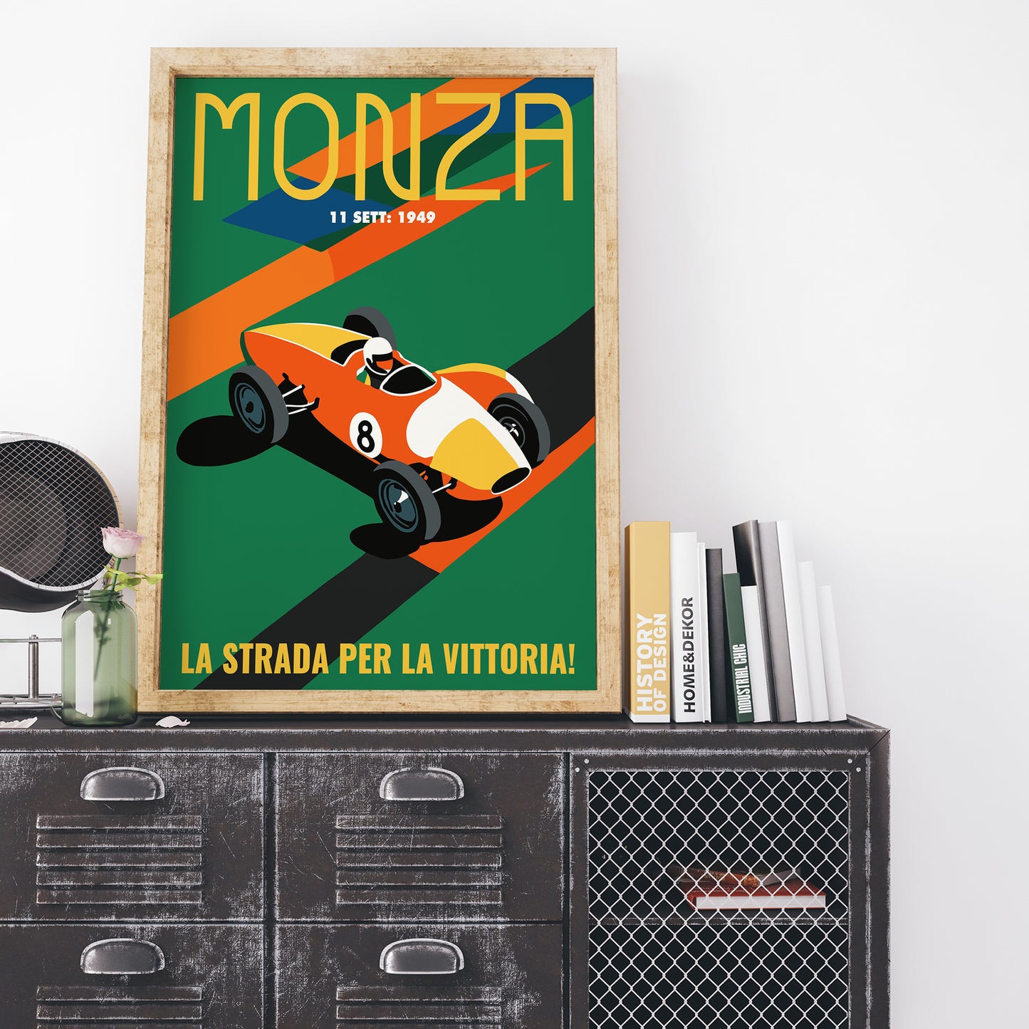 Monza 1949 Vintage Racetrack Poster