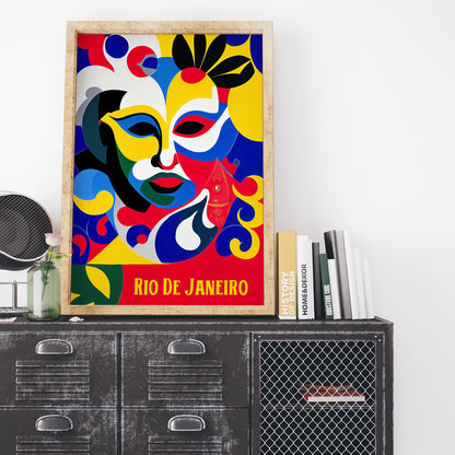 Rio De Janeiro Festival Vintage Poster Print