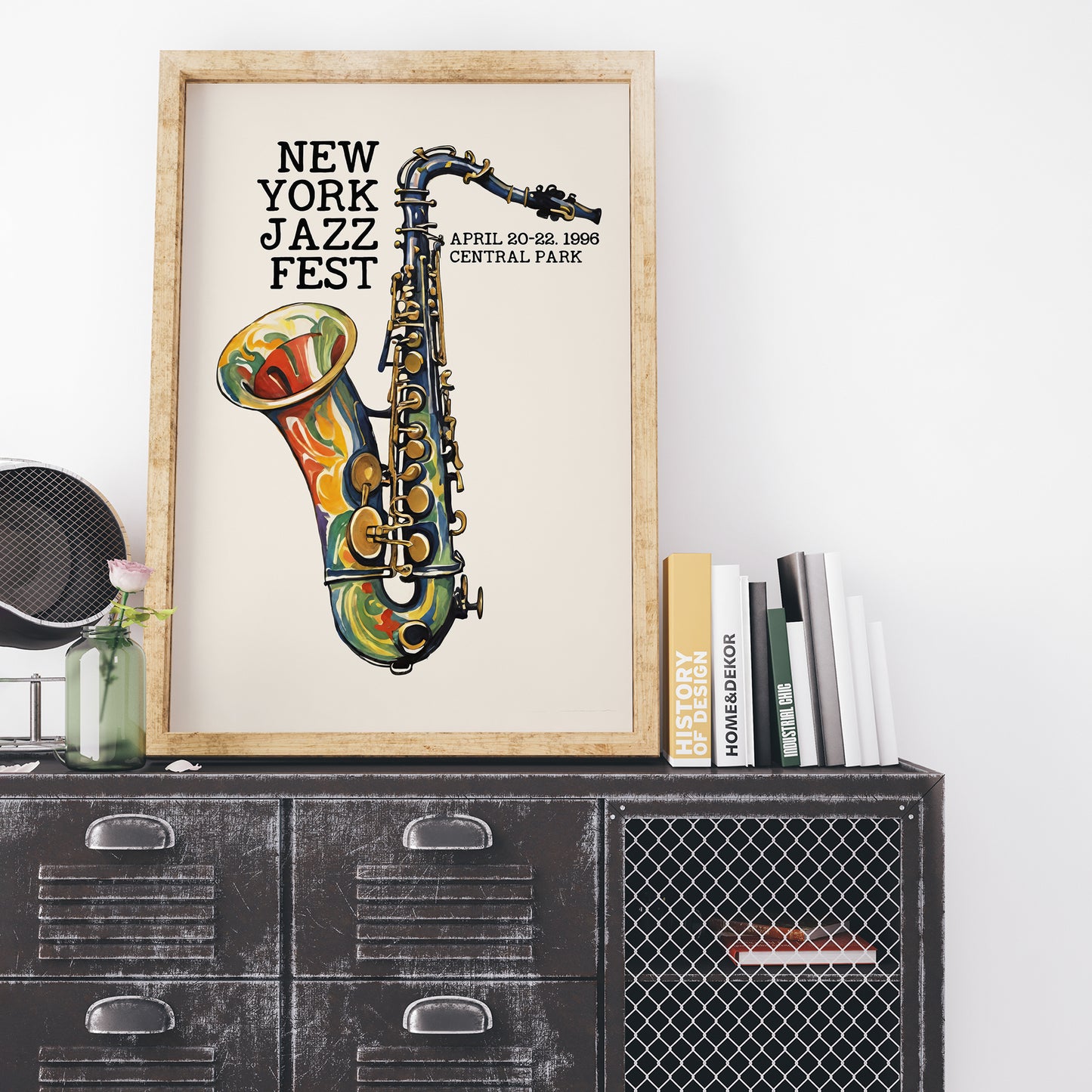 New York Jazz Fest '96 Saxophone Poster