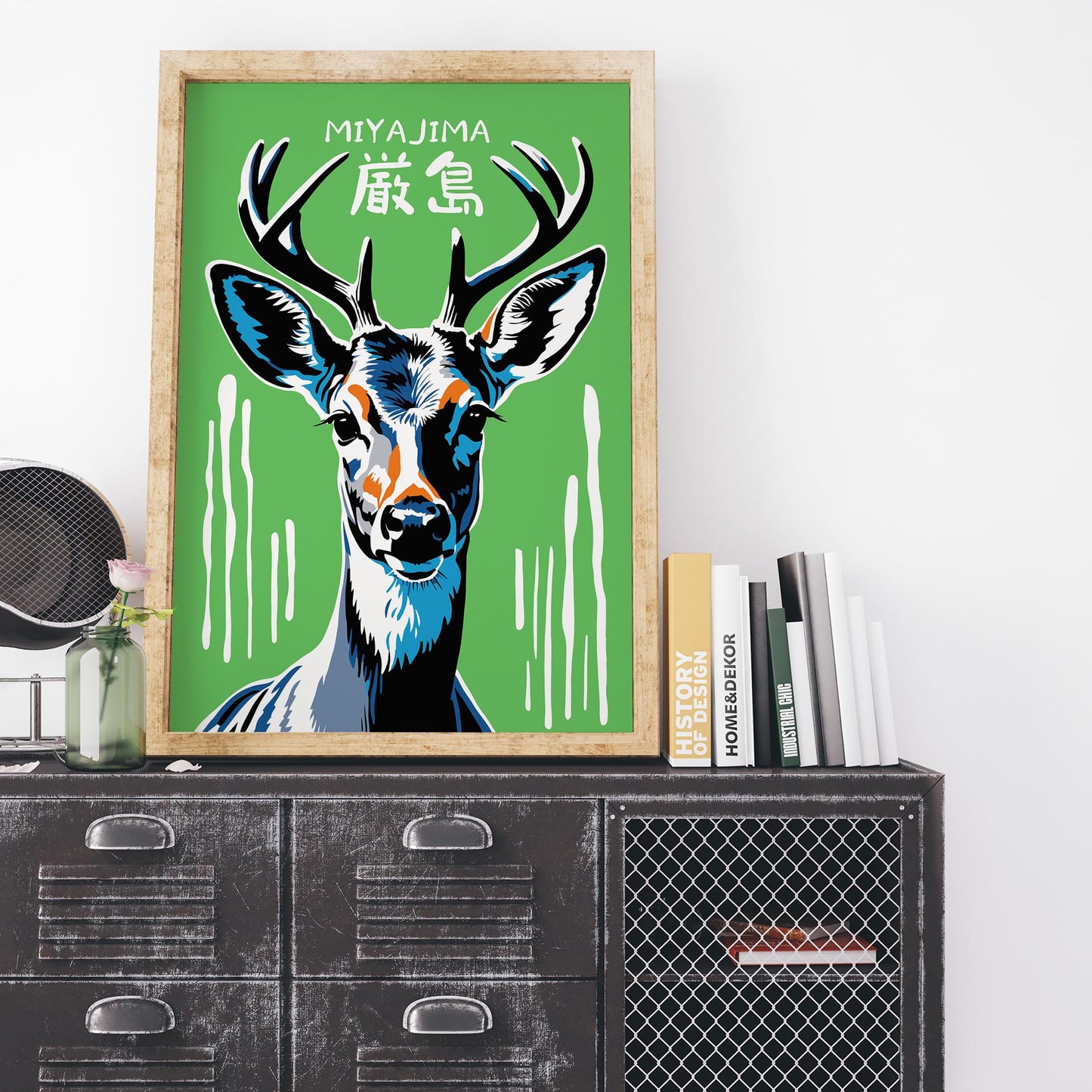 Miyajima Deer Art Print