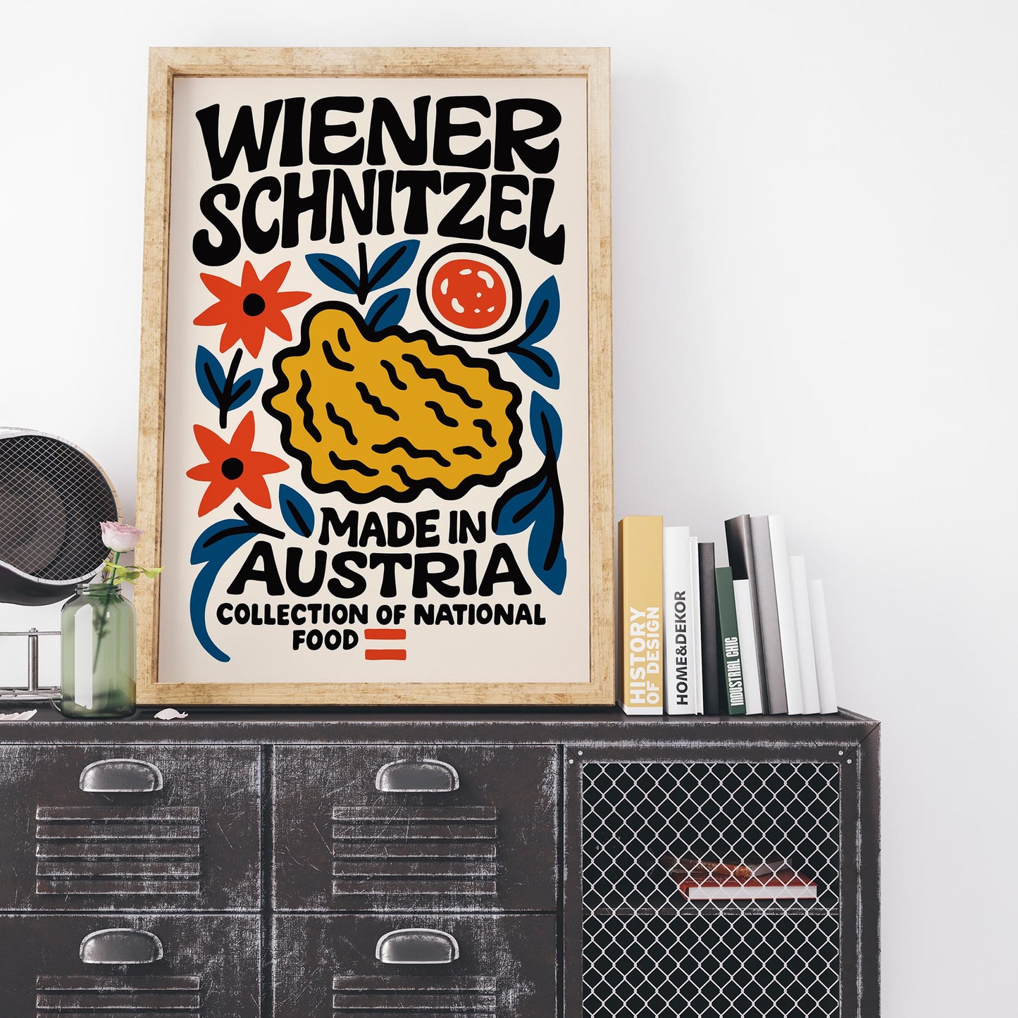 Wiener Schnitzel Austria Food Print