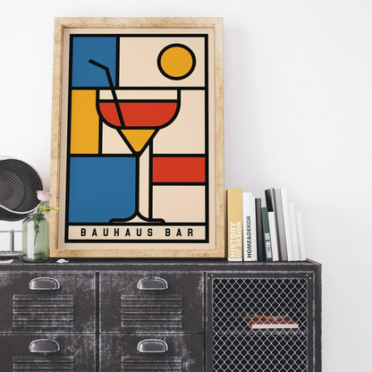 Bauhaus Bar Geometric Wall Art Print 2025