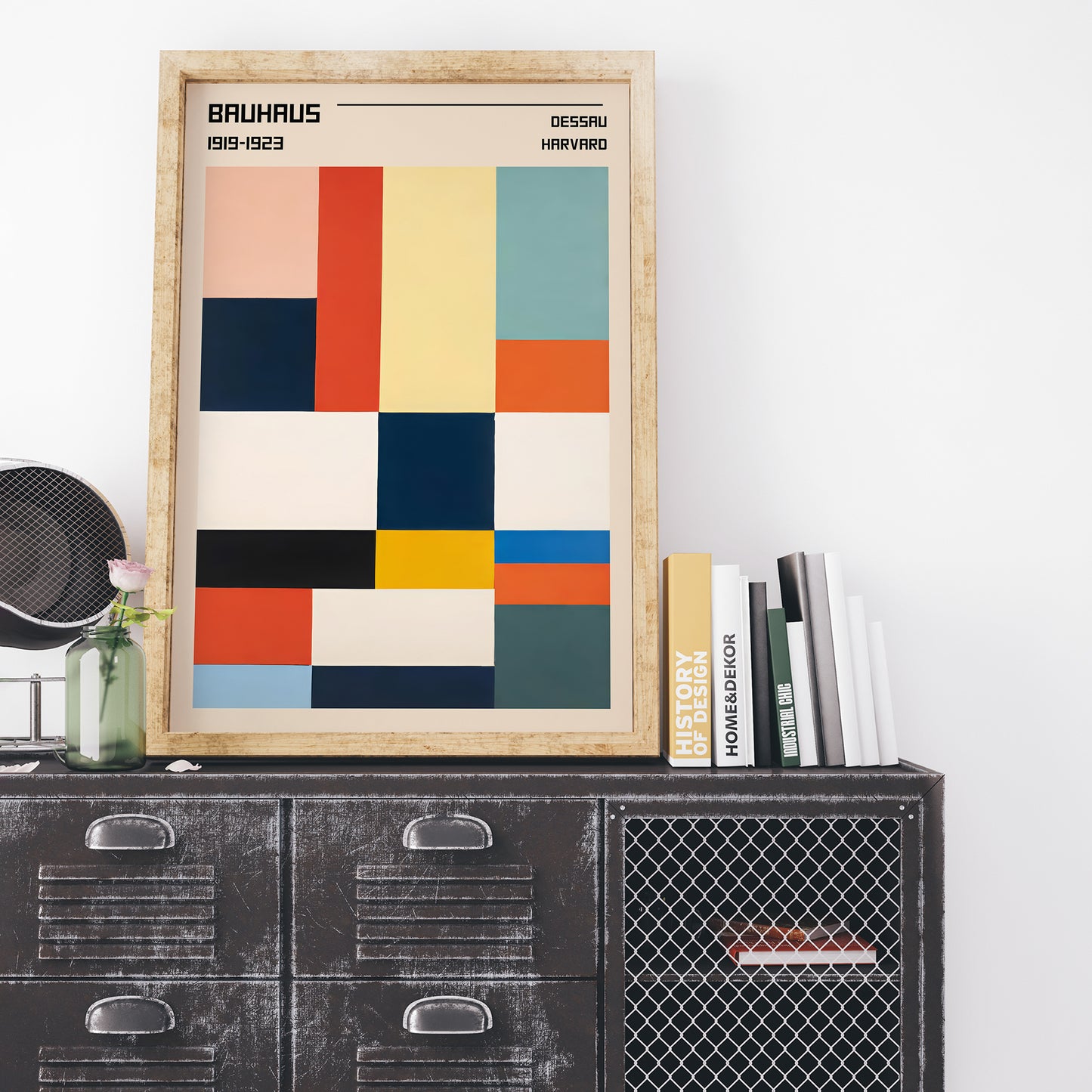 Sleek Symmetry Bauhaus Poster