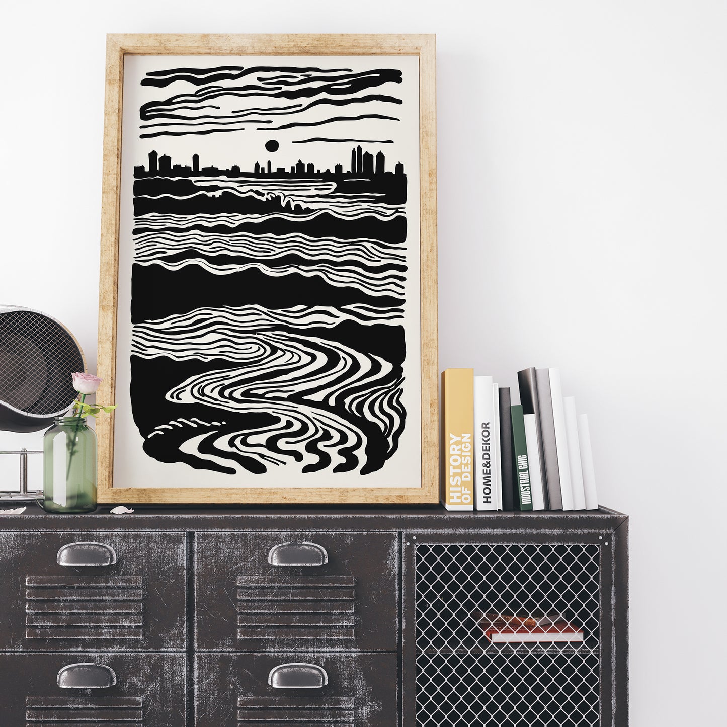 Black and White Landscape Poster