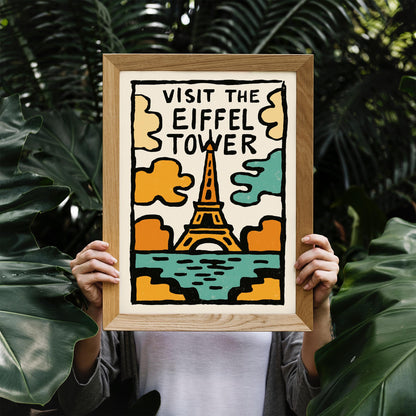 Eiffel Tower Travel Poster