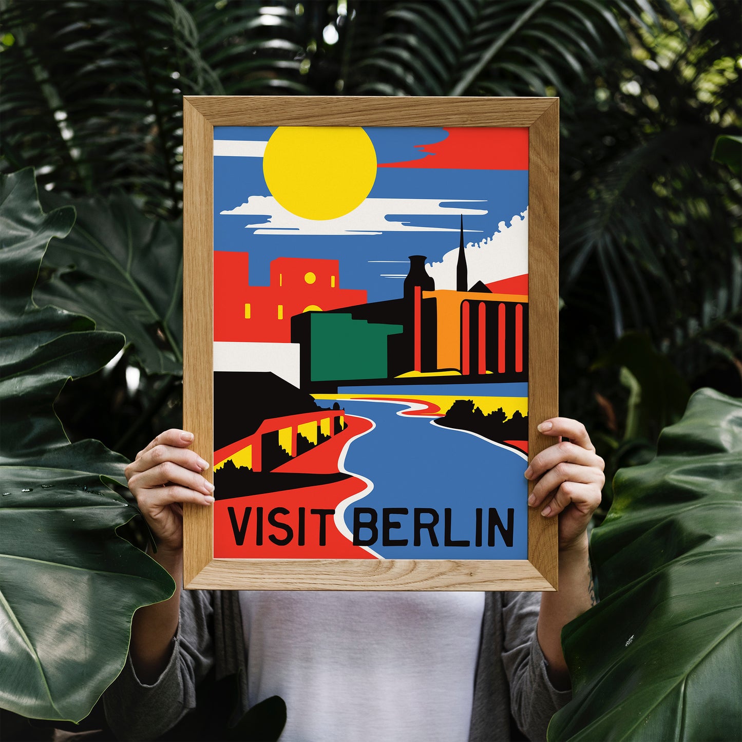 Minimalist Berlin Travel Poster