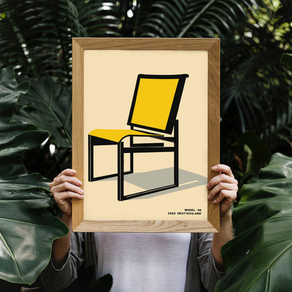 Bauhaus Furniture - Chair Model S6 Poster